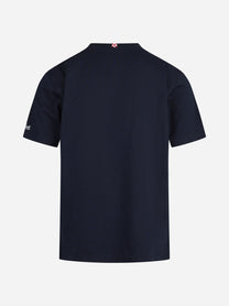 T-shirt Connor con taschino e orologio blu - vista posteriore