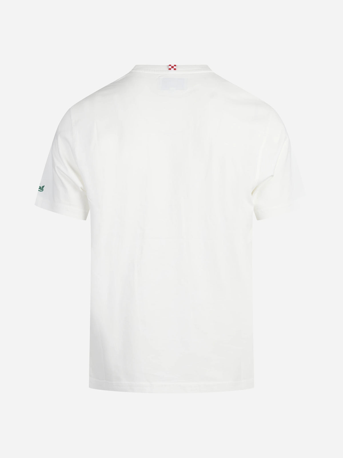 T-shirt Connor con taschino e ricamo bianca - vista posteriore