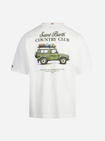T-shirt Delmar Country Club bianca - vista posteriore