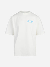 T-shirt Delmar Snoopy Football bianca - vista frontale