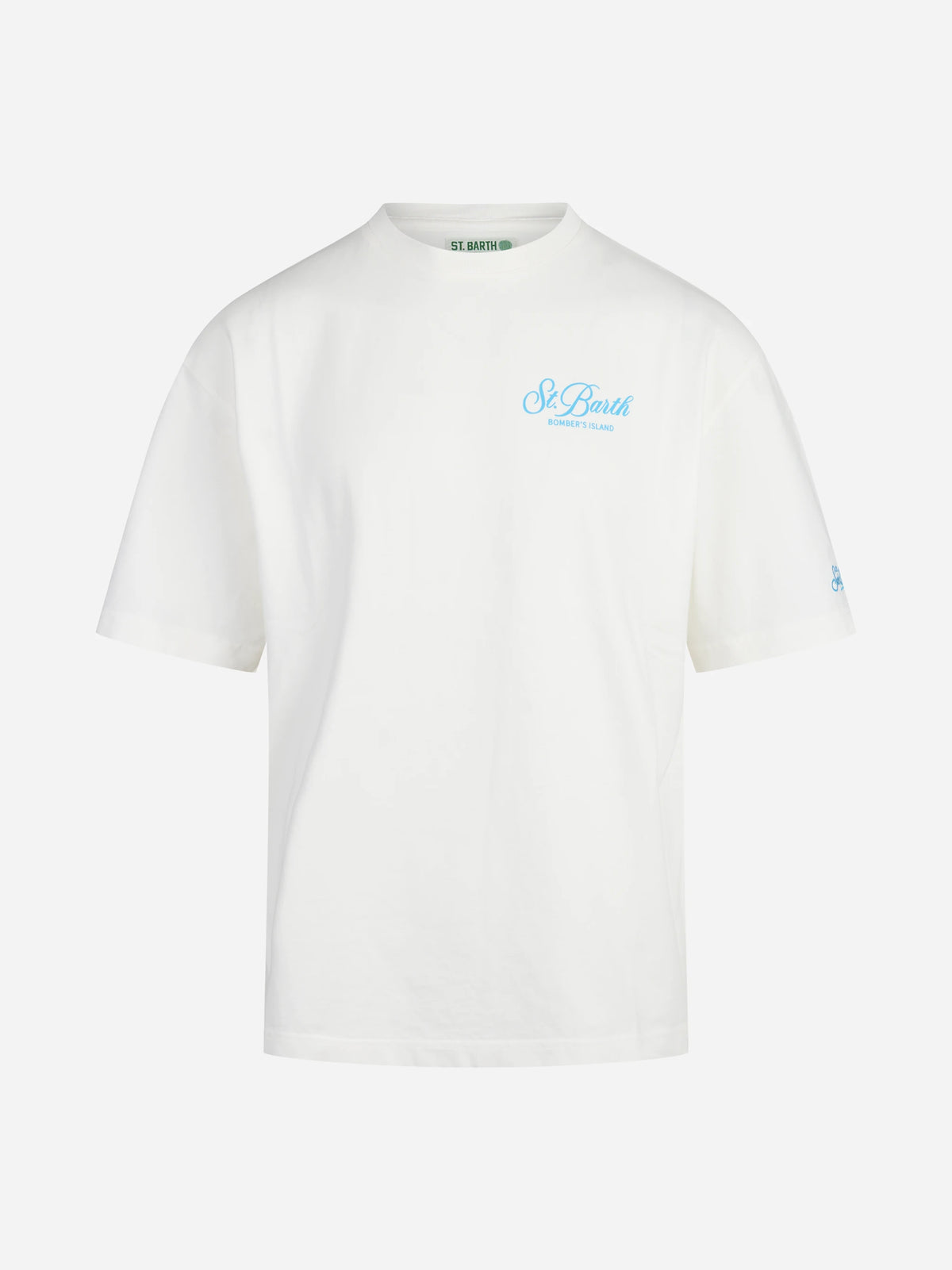 T-shirt Delmar Snoopy Football bianca - vista frontale