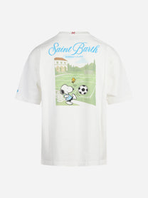 T-shirt Delmar Snoopy Football bianca - vista posteriore