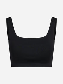 Top cropped Fify nero - vista frontale