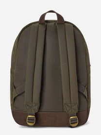 Zaino Cody Wax verde militare e marrone - vista laterale