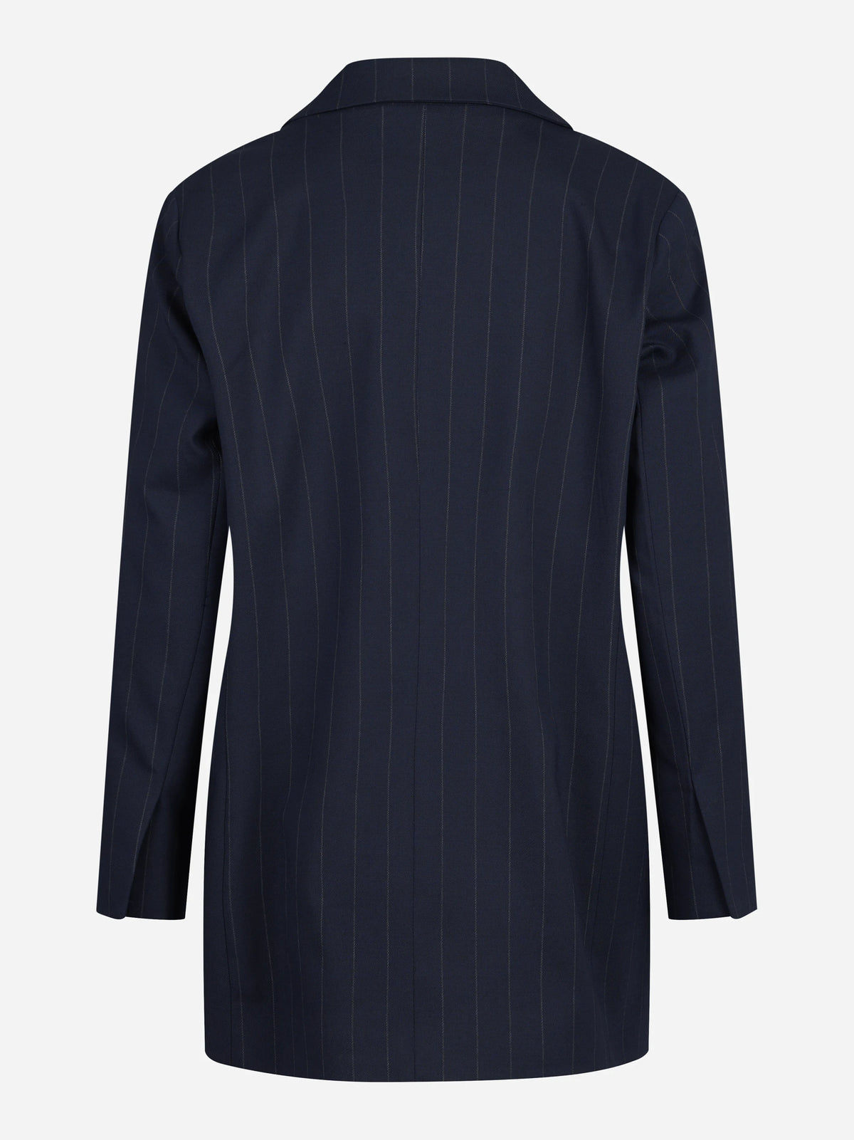 Blazer over gessato blu - vista posteriore