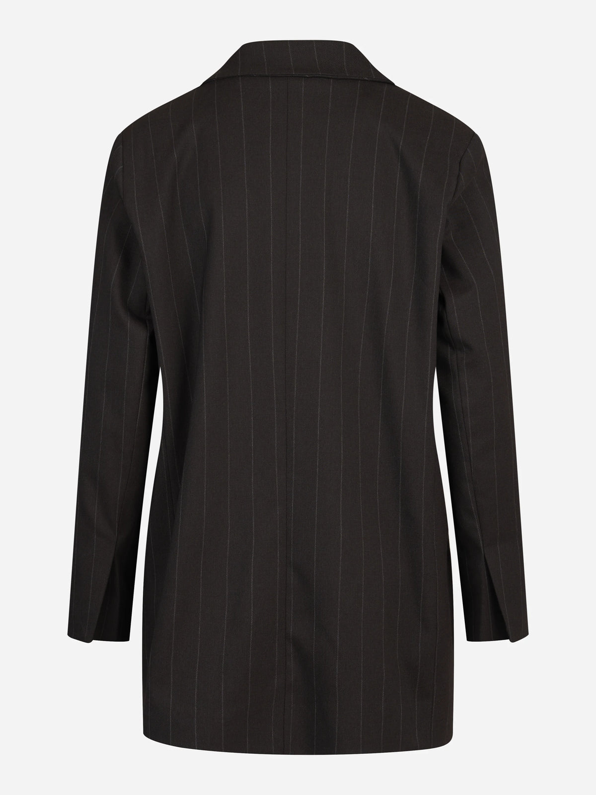 Blazer over gessato marrone - vista posteriore