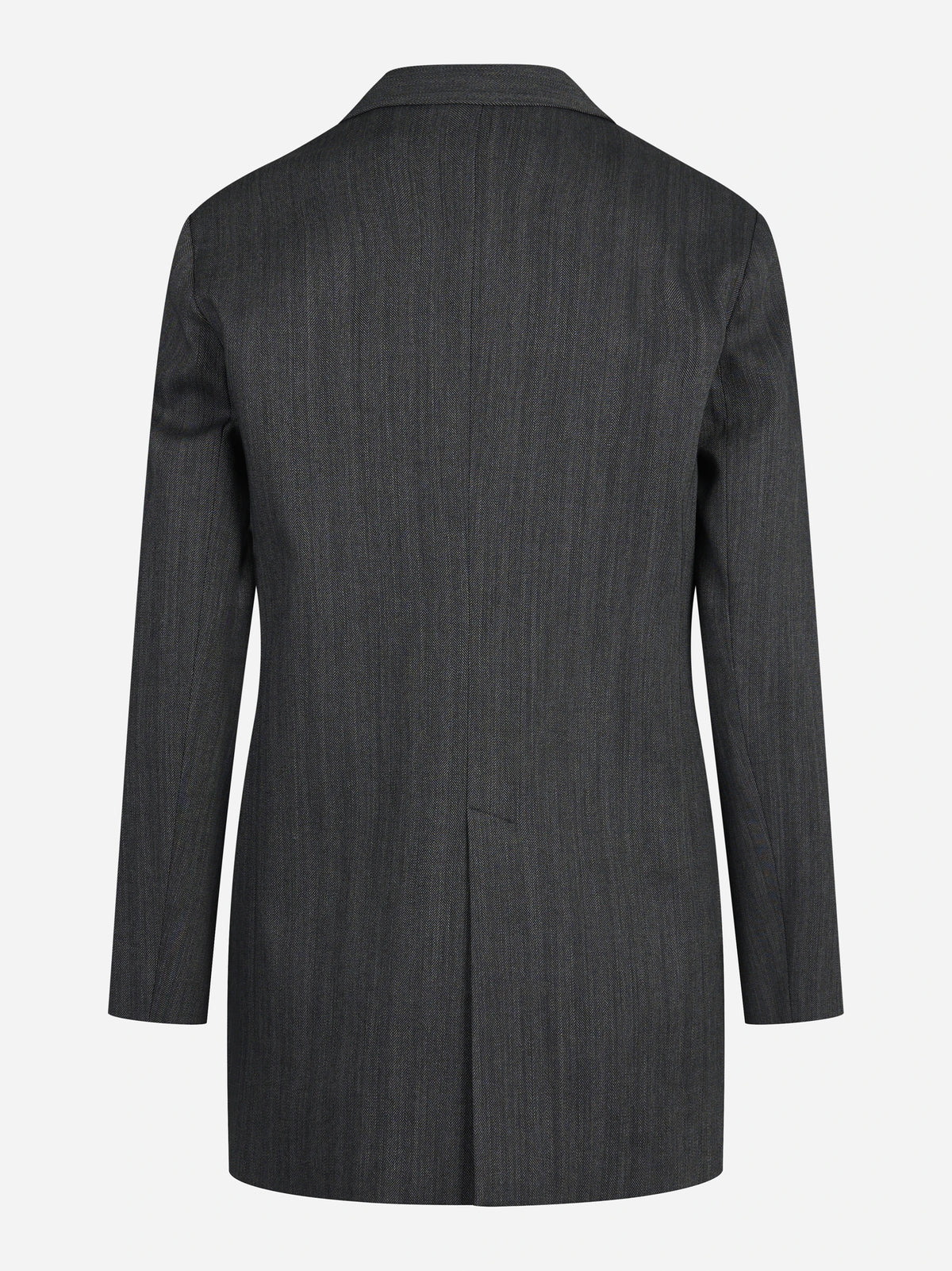 Blazer over spinato grigio - vista posteriore