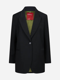 Blazer monopetto oversized nero - vista frontale