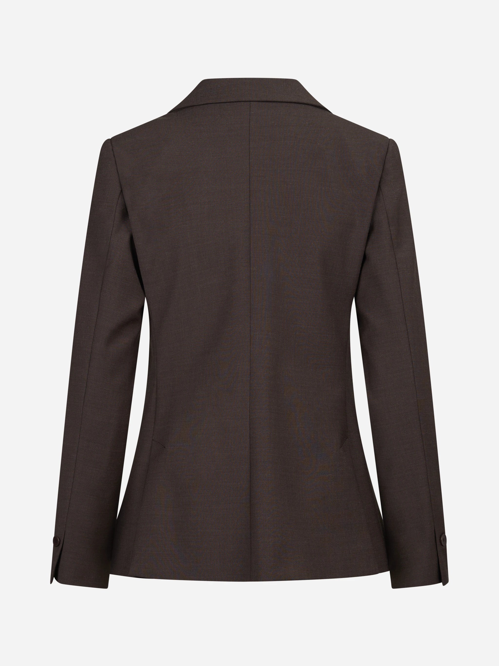 Blazer doppiopetto slim-fit marrone - vista posteriore