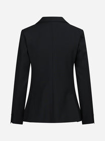 Blazer doppiopetto slim-fit nero - vista posteriore