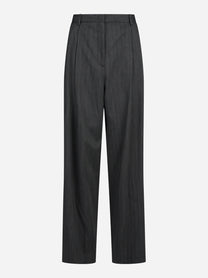 Pantaloni larghi sartoriali grigi - vista frontale