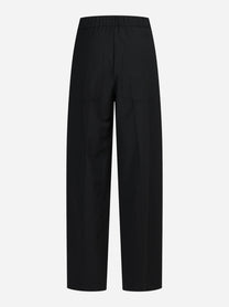 Pantaloni sartoriali wide leg neri - vista posteriore