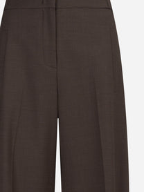 Pantaloni sartoriali wide leg marroni - dettaglio prodotto