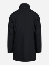 Cappotto tecnico imbottito nero - vista posteriore