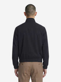 Bomber in pura lana vergine blu