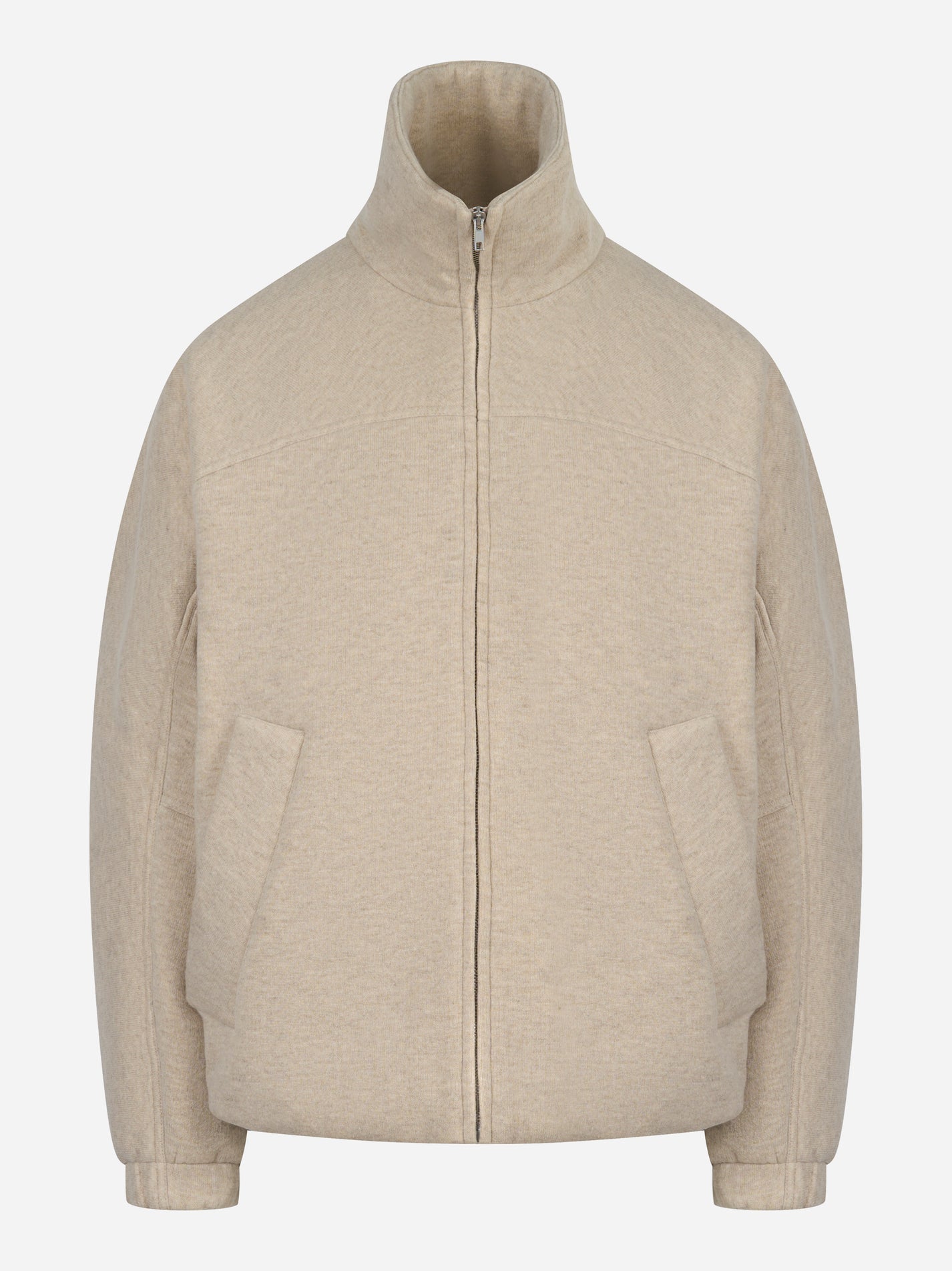 Giacca Barakuta in lana beige di Mordecai - vista frontale