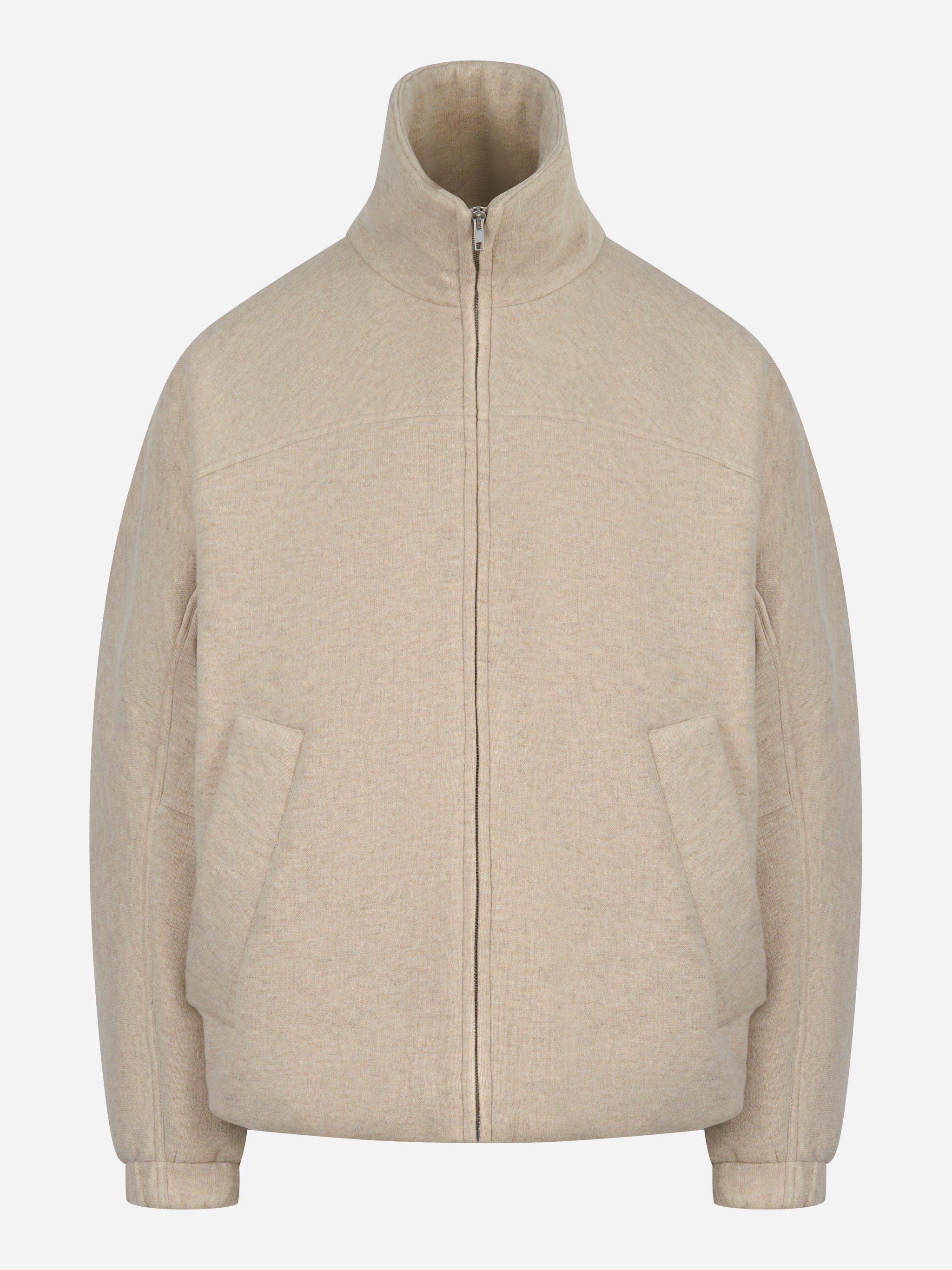 Giacca Barakuta in lana beige di Mordecai - vista frontale