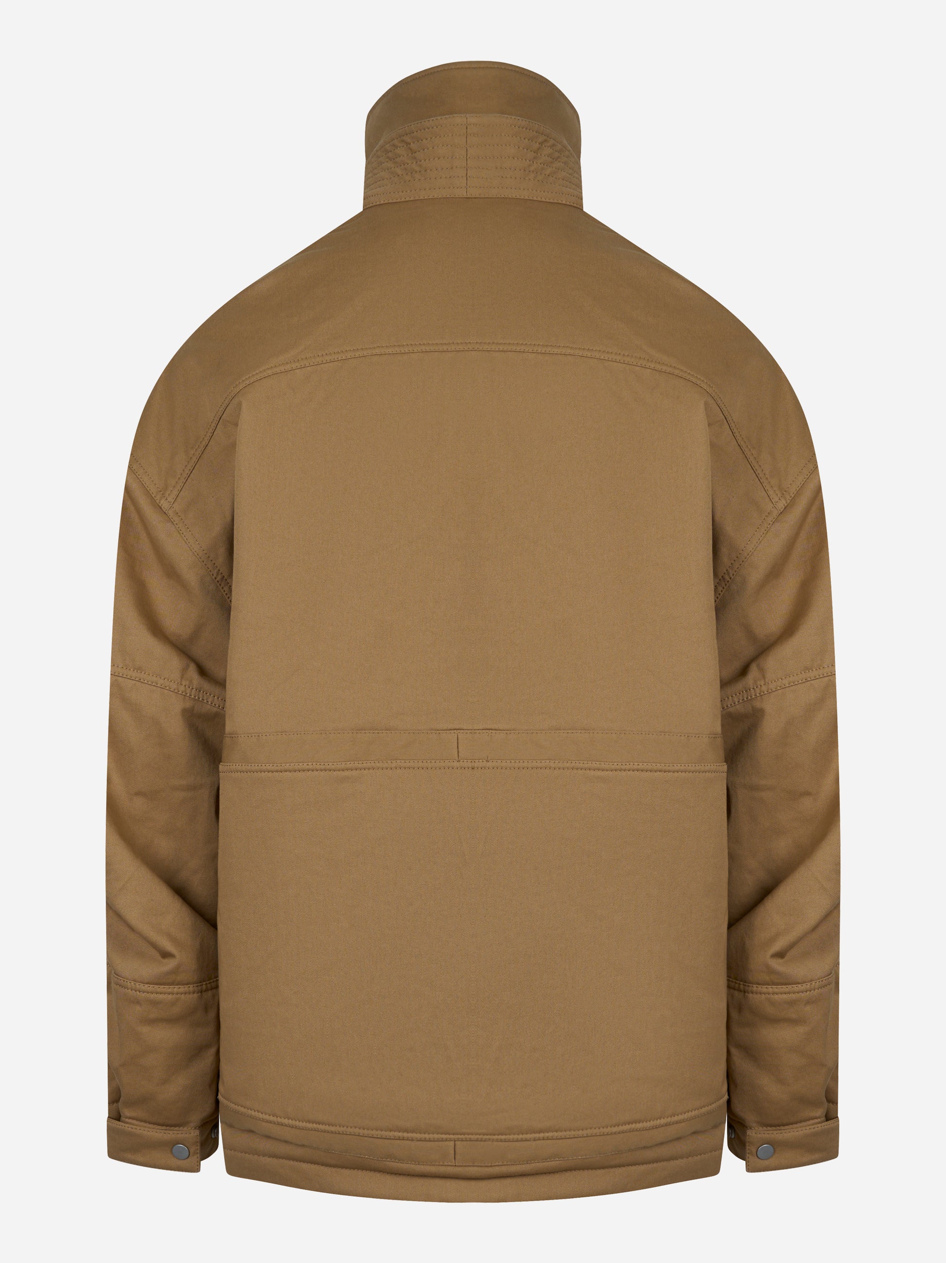 Mordecai Kimono Field Jacket in canvas di cotone sabbia - vista posteriore