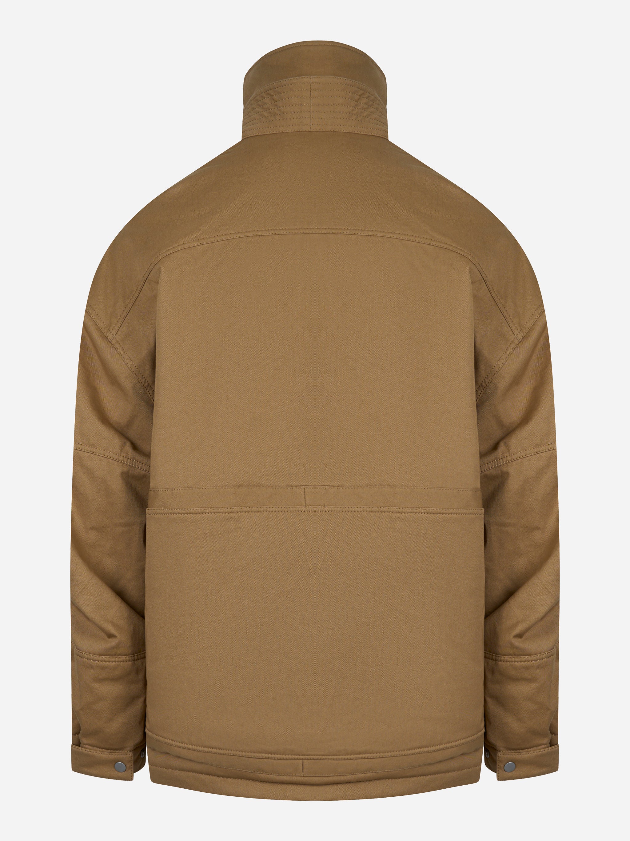 Mordecai Kimono Field Jacket in canvas di cotone sabbia - vista posteriore