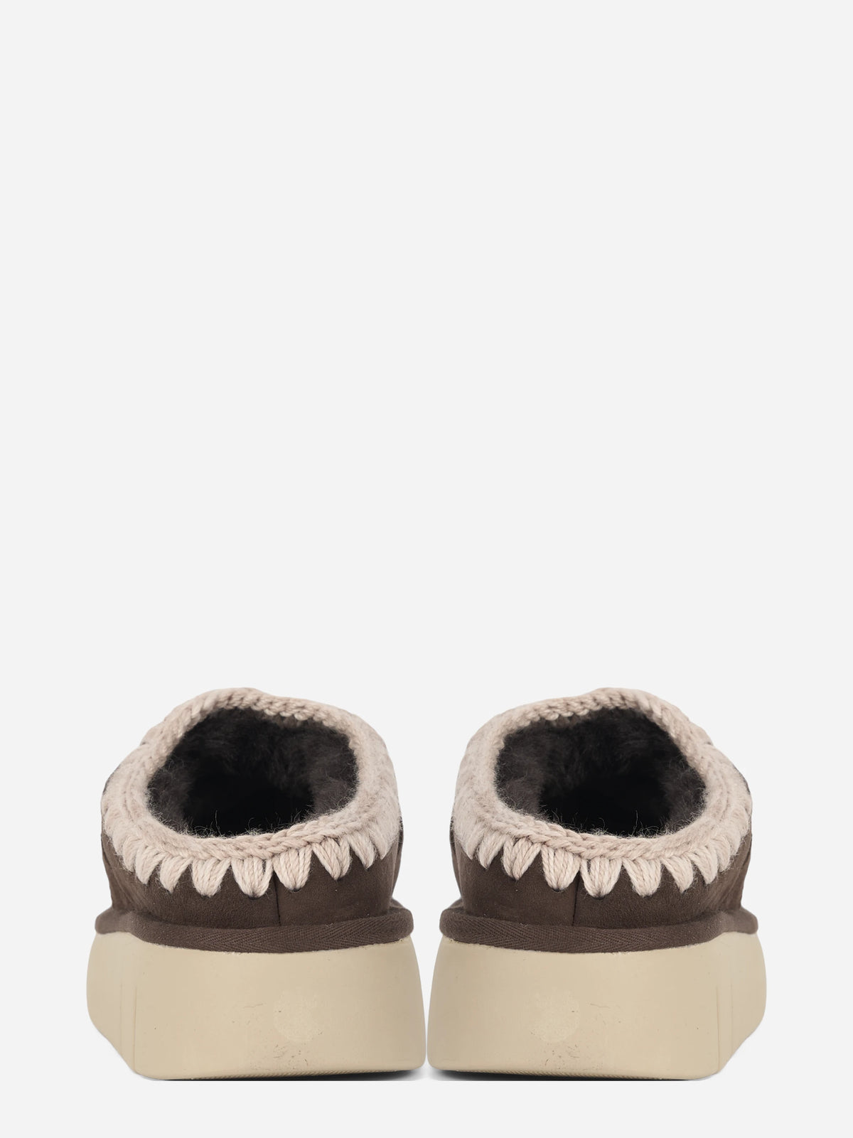 Sabot Bounce Clog Metal Logo in suede rosa - vista posteriore