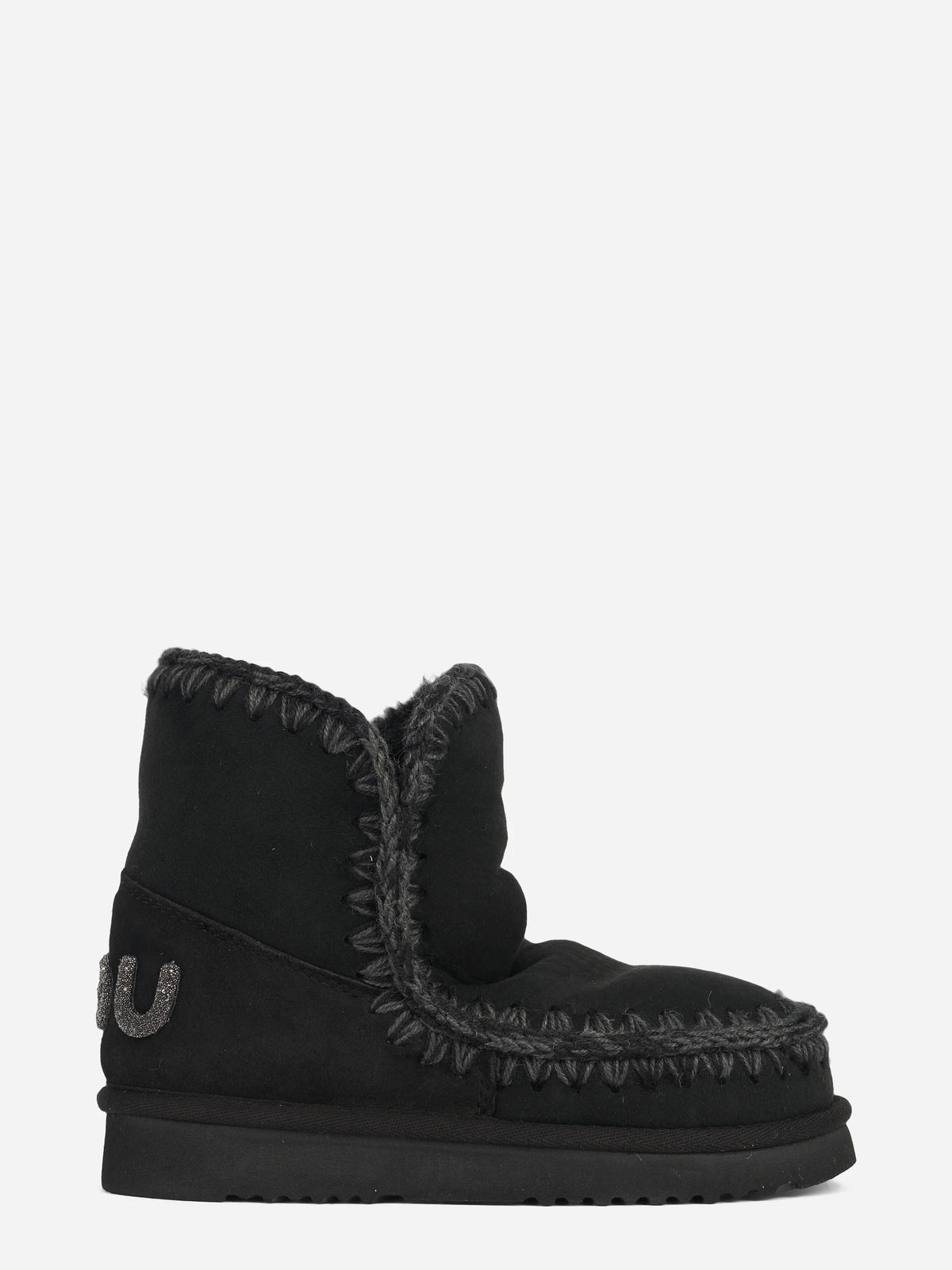 Stivaletto Eskimo 18 Glitter Logo nero - vista laterale