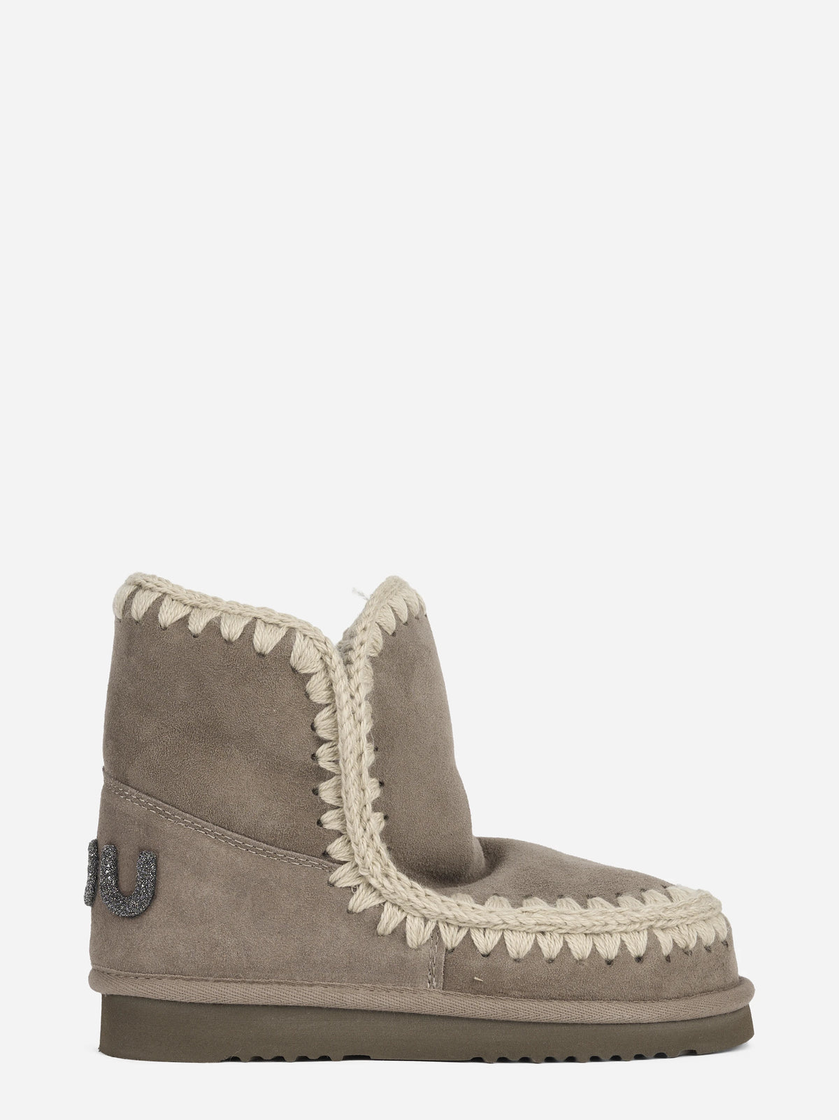 Stivaletto Eskimo 18 Glitter Logo grigio - vista laterale
