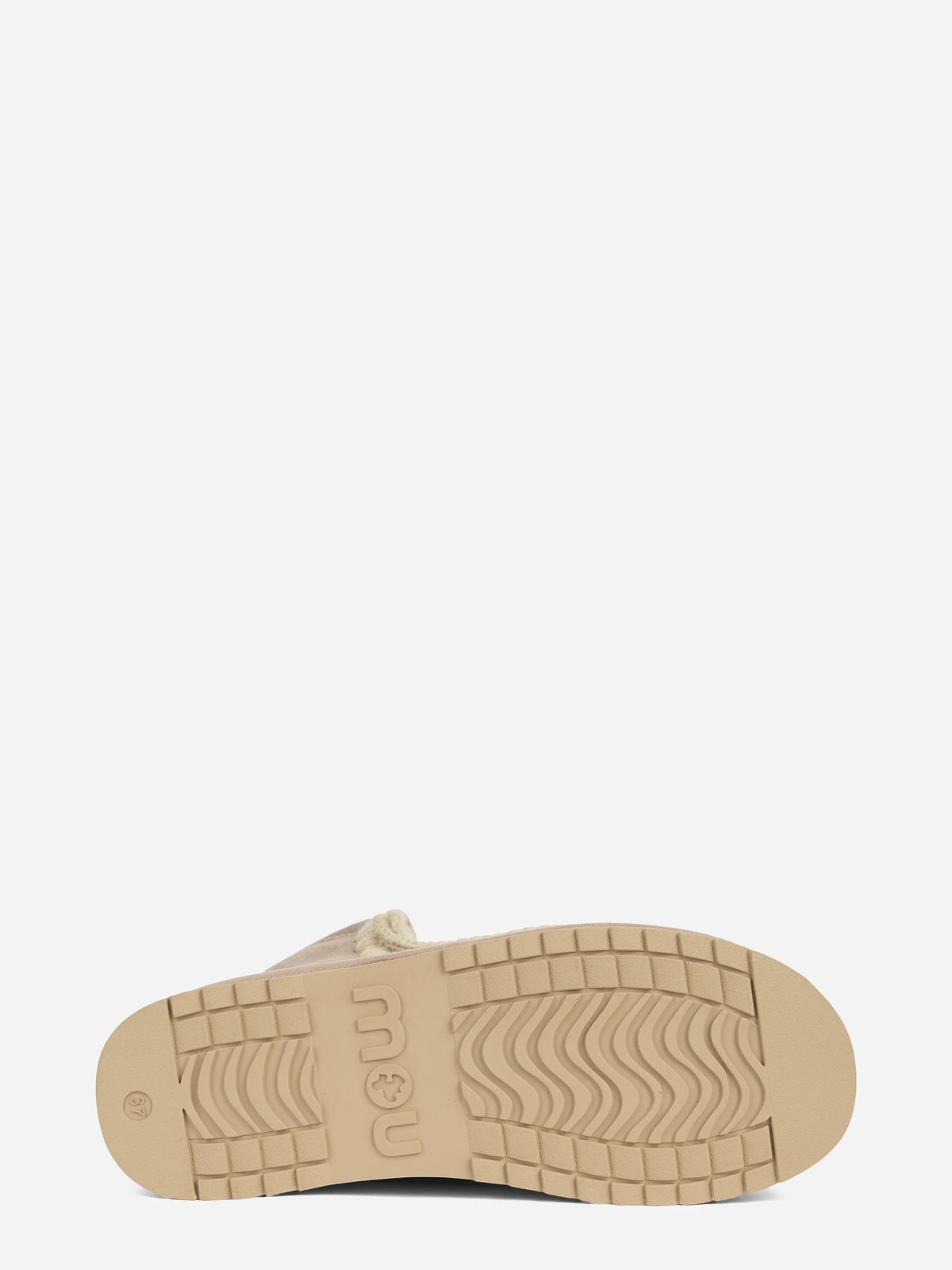 Stivaletto Mini Eskimo Platform in suede beige - vista posteriore