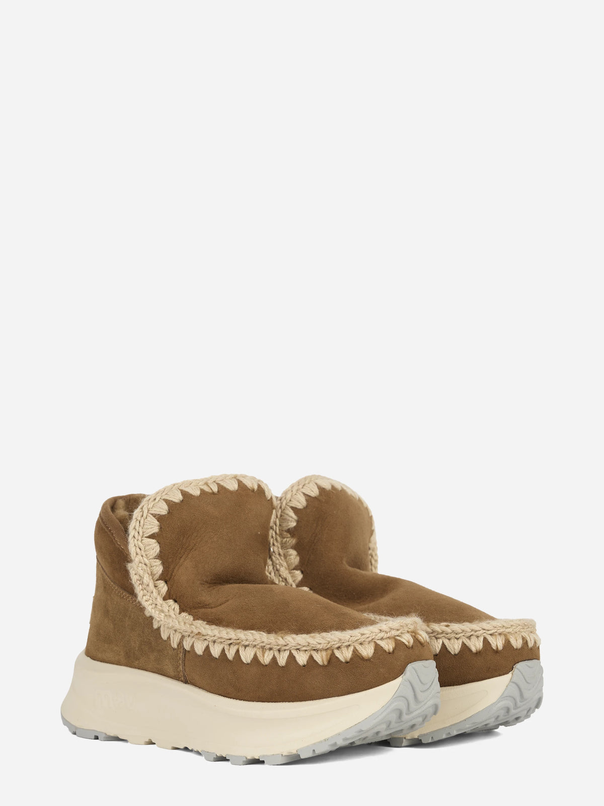Sneaker Speed Eskimo in suede marrone - vista tre quarti