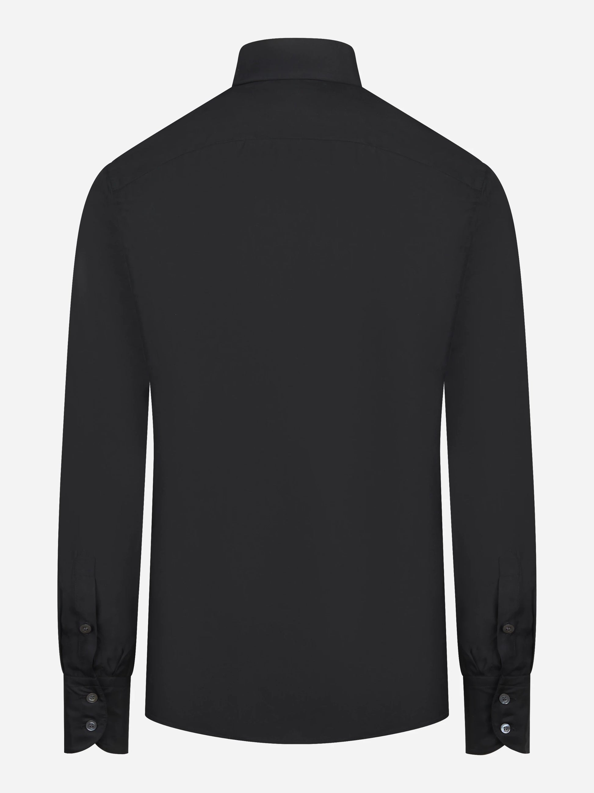 Camicia in pura seta nera
