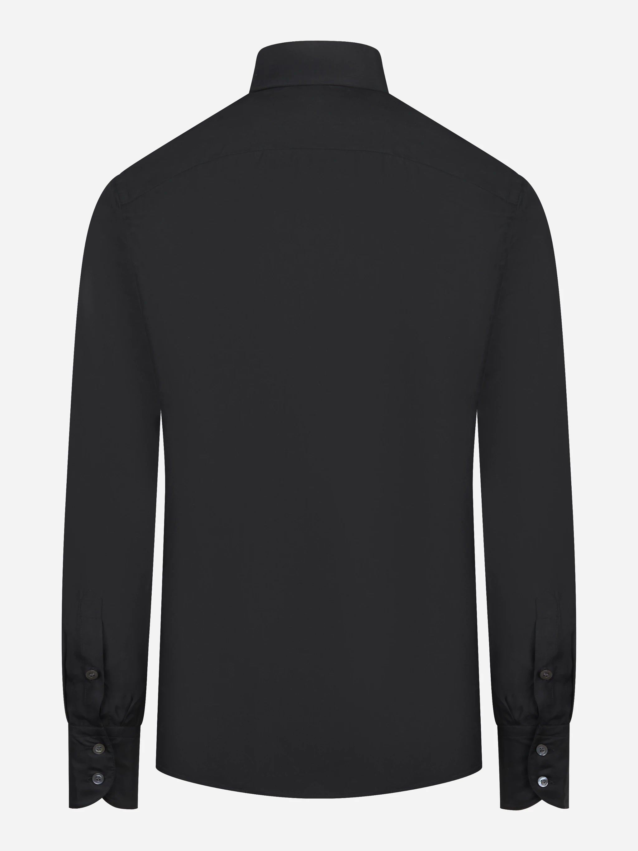 Camicia in pura seta nera