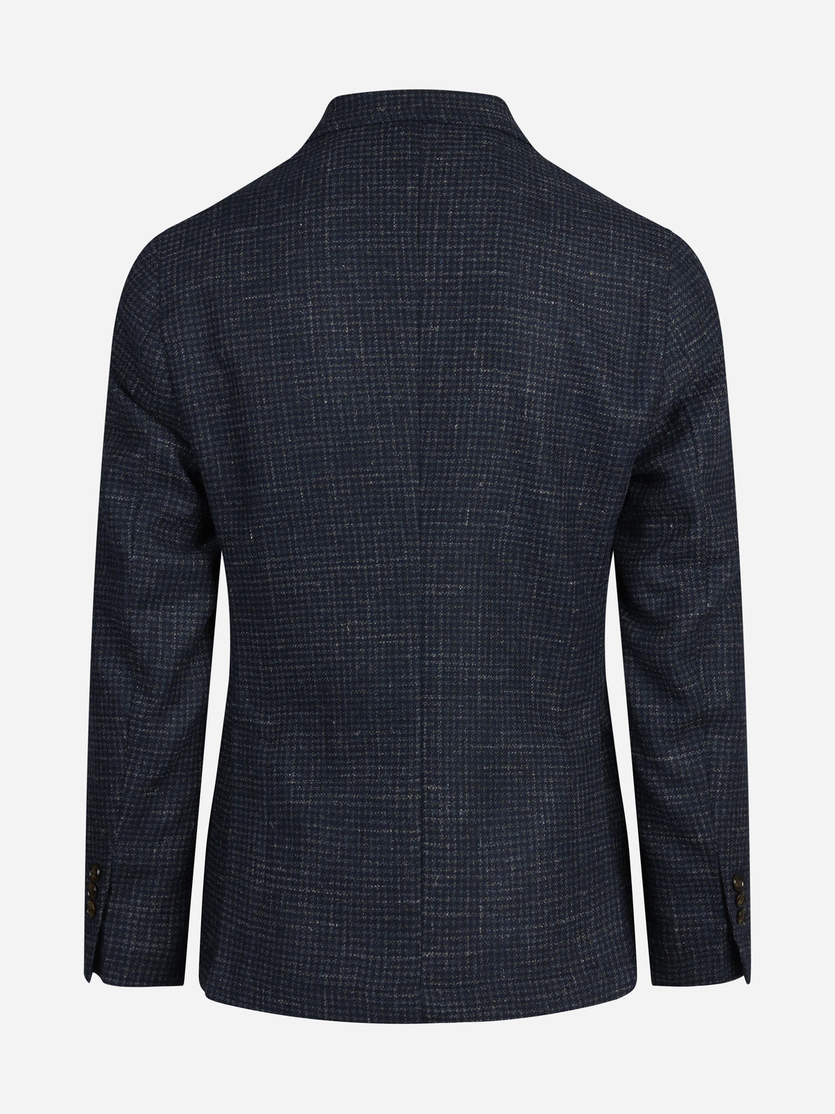 Blazer monopetto La Mamma check blu - dettaglio del prodotto