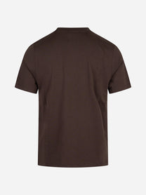 T-shirt in cotone, Tencel e lana merino testa di moro OUT FIT - vista posteriore