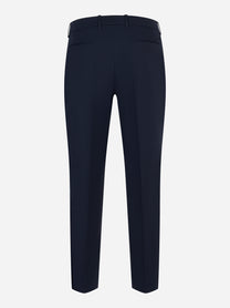 Retro pantalone nero elegante in lana stretch PT TORINO