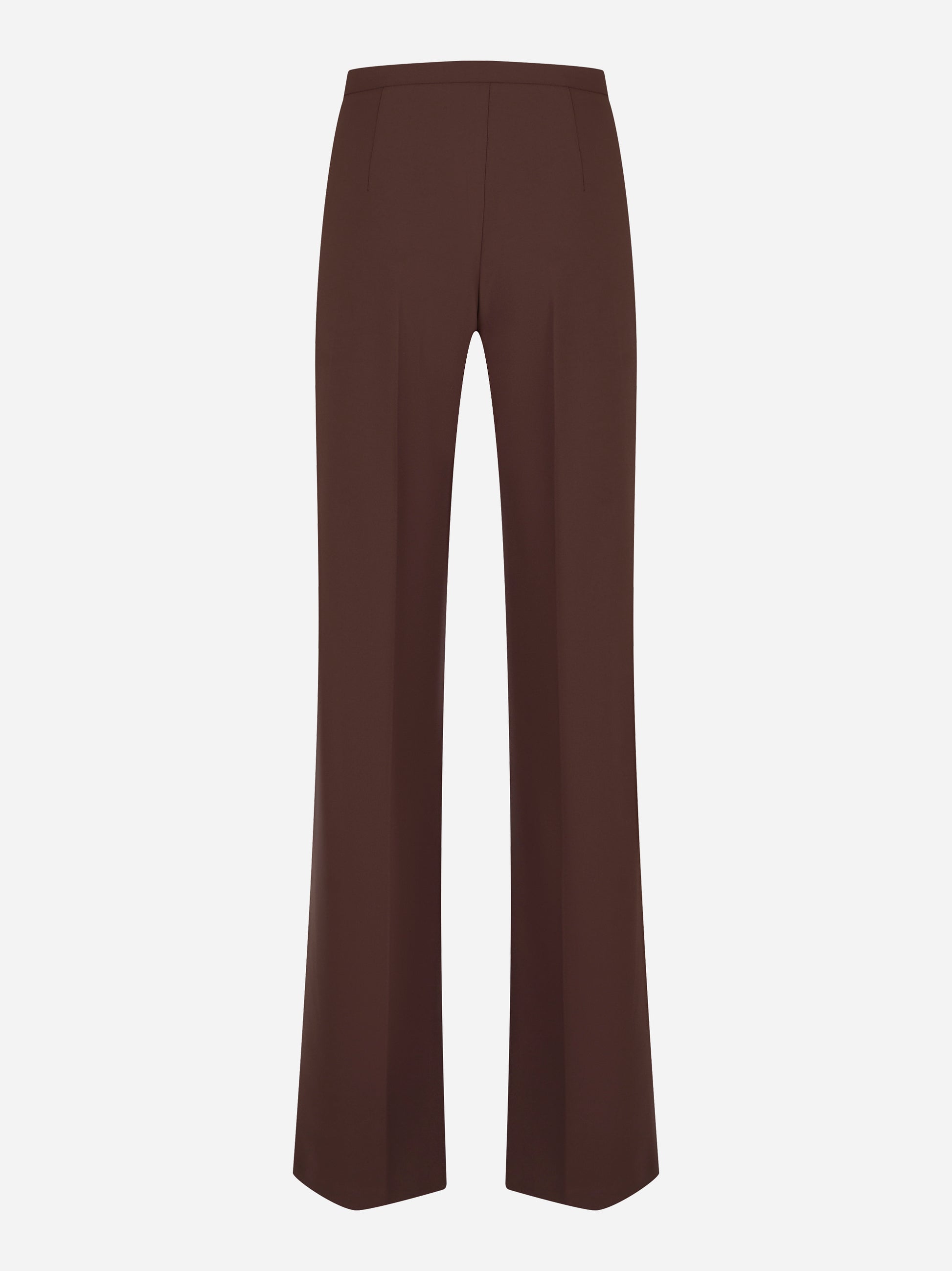 Retro pantaloni ampi in doppio crepe Elisabetta Franchi