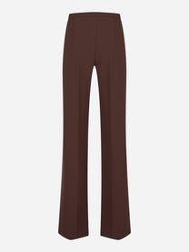 Retro pantaloni ampi in doppio crepe Elisabetta Franchi