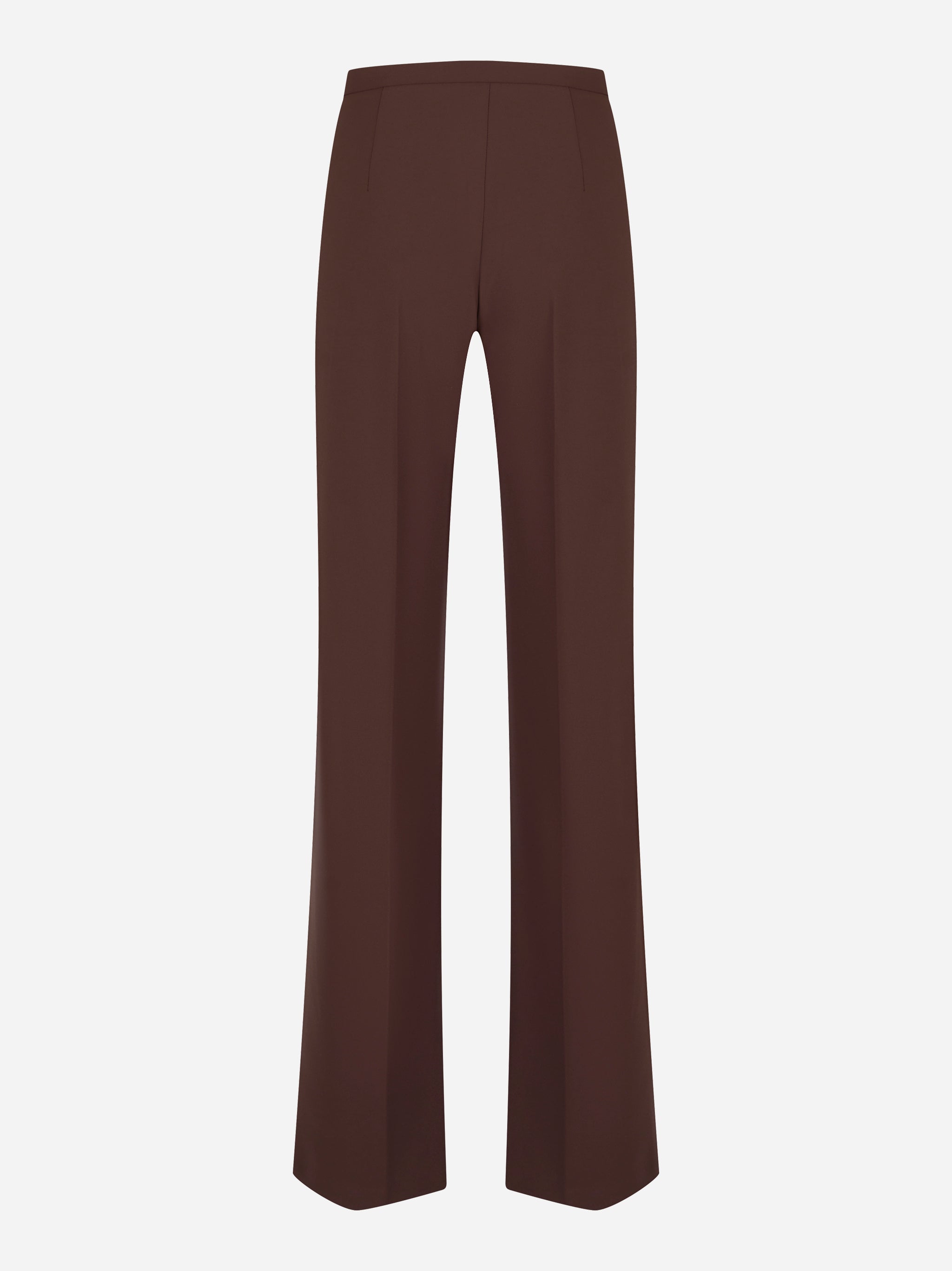 Retro pantaloni ampi in doppio crepe Elisabetta Franchi