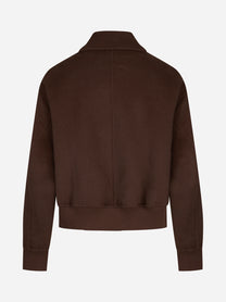 Bomber Greta con bottoni marrone PARK PLACE - vista posteriore