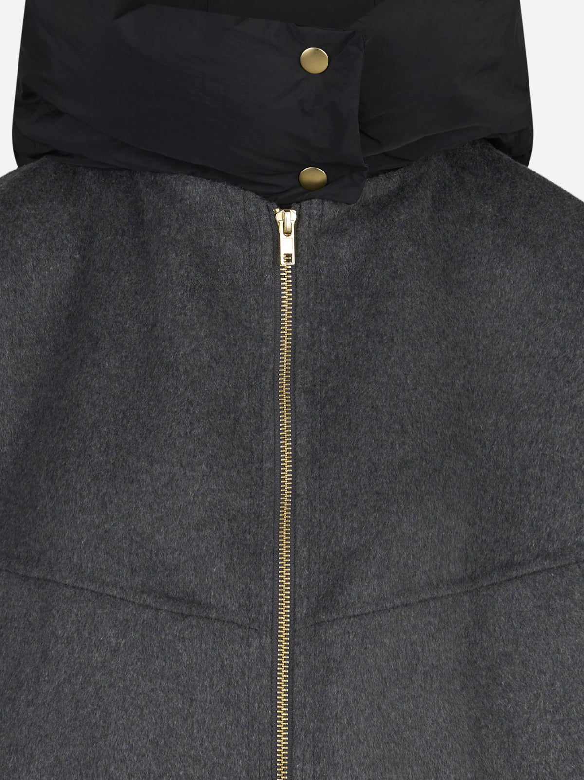 Giacca Winona con cappuccio grigio antracite PARK PLACE - dettaglio