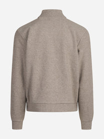Bomber Basko in tessuto mélange beige - vista posteriore