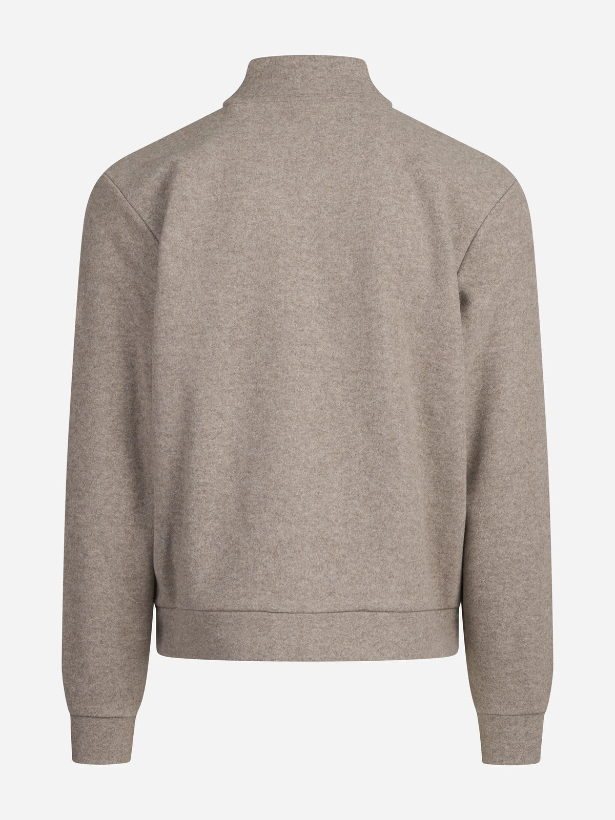 Bomber Basko in tessuto mélange beige - vista posteriore