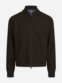 Bomber Basko in tessuto mélange marrone - vista frontale