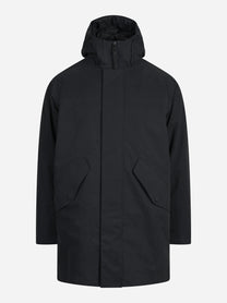 Parka Hime con cappuccio nero - vista frontale