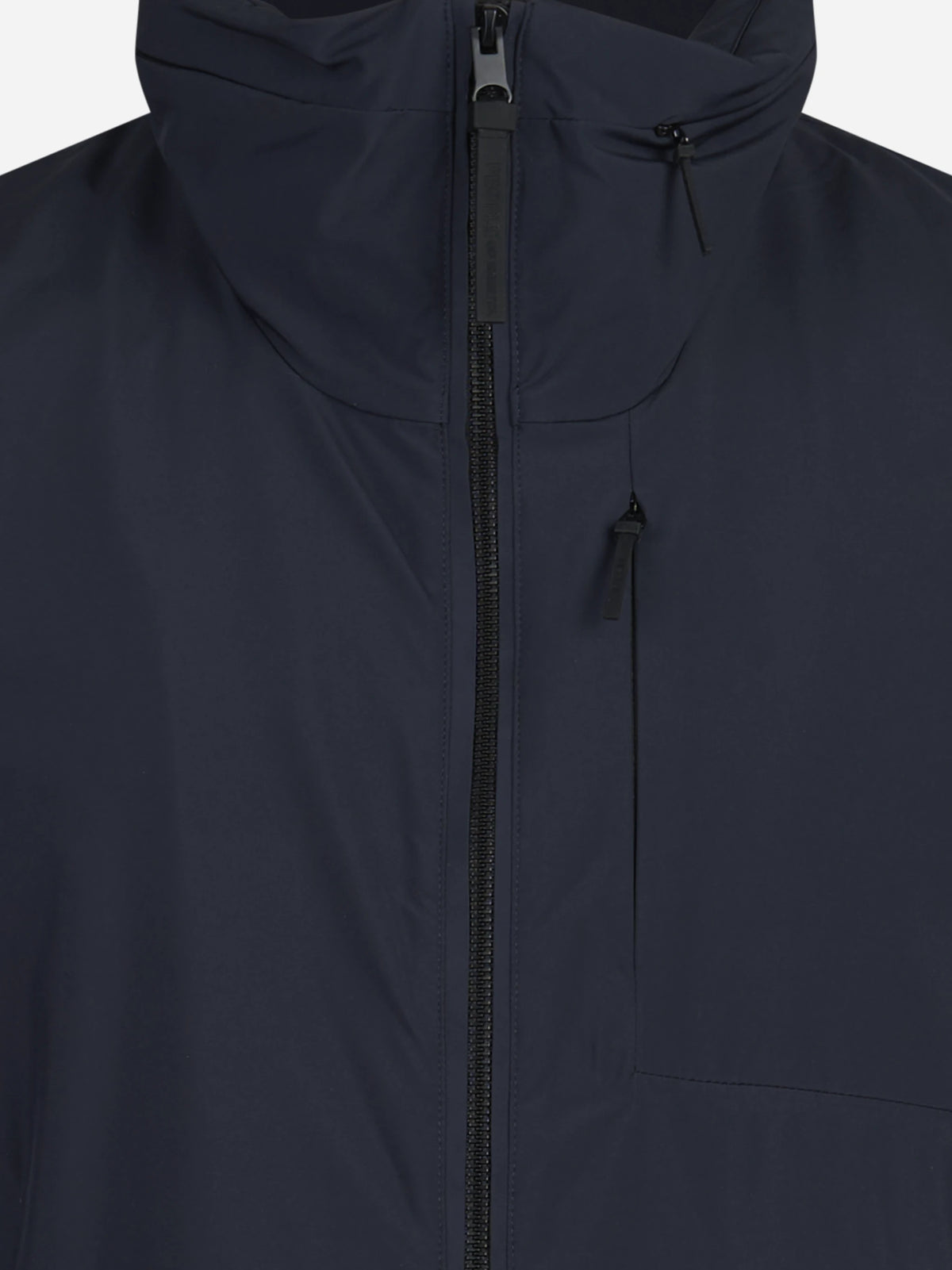 Gilet Ono in tessuto tecnico blu - dettaglio del prodotto