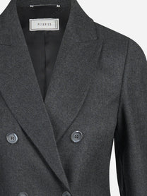 Blazer doppiopetto in lana lurex grigio - dettaglio del prodotto