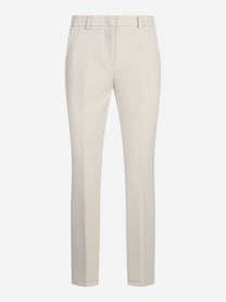 Pantaloni a sigaretta stretch beige - vista frontale