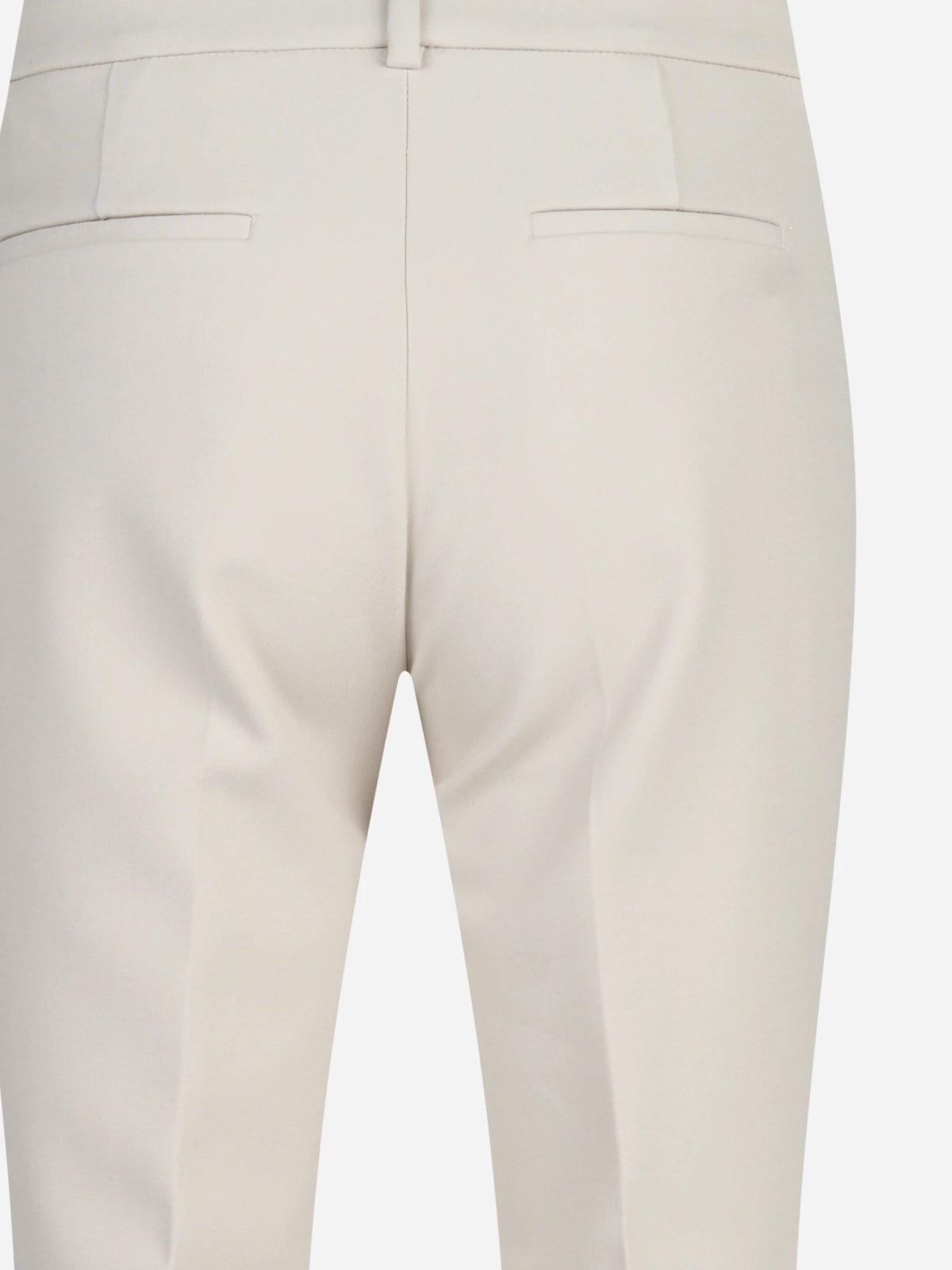 Pantaloni a sigaretta stretch beige - dettaglio del prodotto