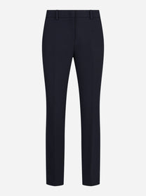 Pantaloni a sigaretta stretch blu - vista frontale