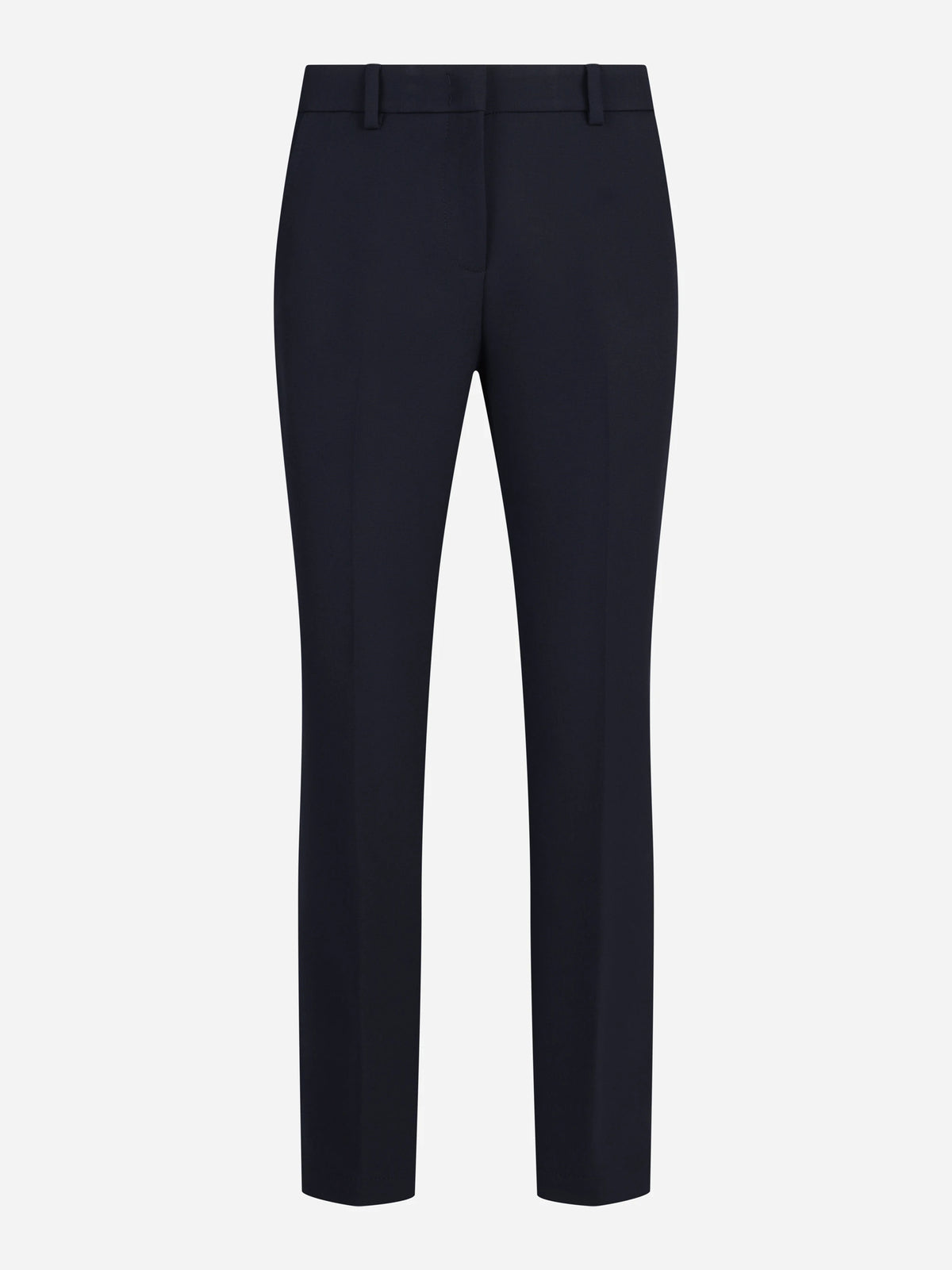 Pantaloni a sigaretta stretch blu - vista frontale