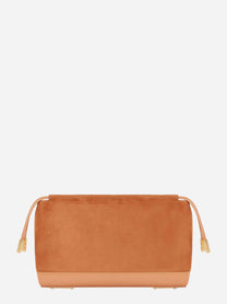Retro pouch Elisabetta Franchi cuoio con piedini metallici