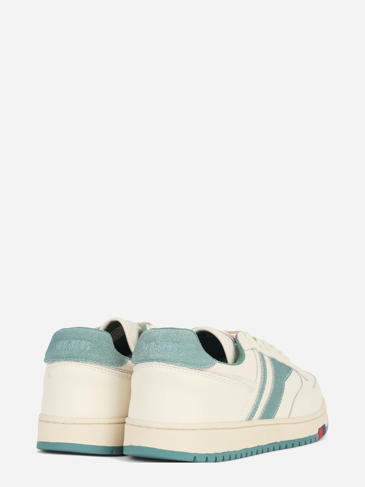Sneaker Sky in pelle verde - dettaglio della coppia